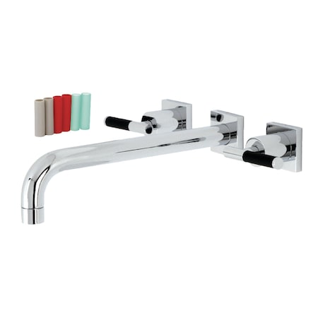 Kingston Brass KS6051CKL Wall Mount Tub Faucet, Polished Chrome KS6051CKL